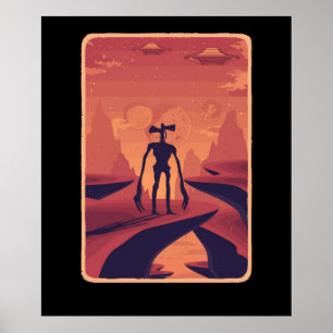 Affiche Siren Head Costume for Kids Boys Space Alien UFO