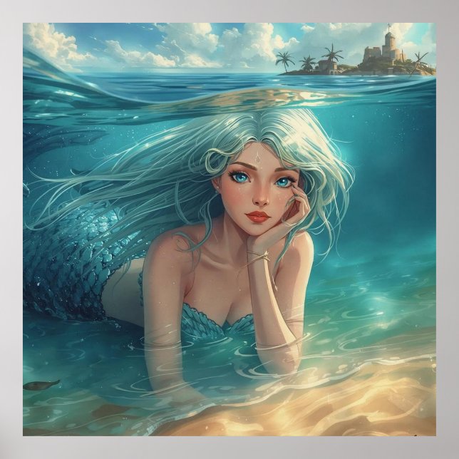 Affiche Sirène de l'Horizon de l'Île (Devant)