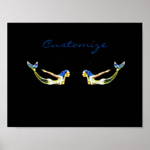 Affiche Sirène de natation Thunder_Cove