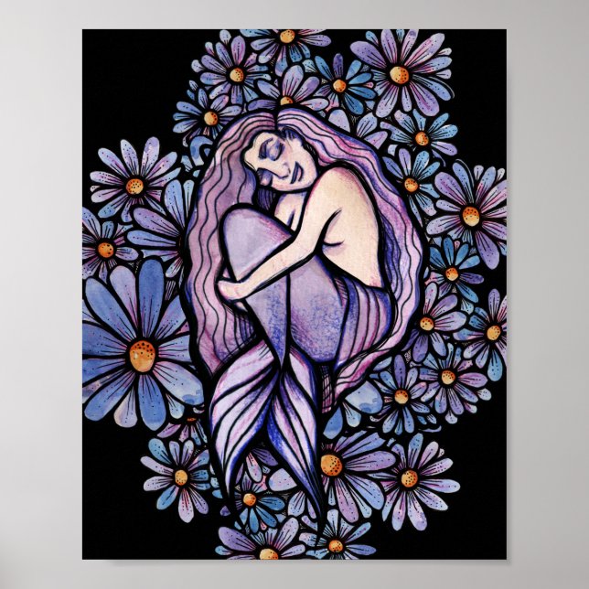 Affiche Sirène Dormir des marais pourpres (Devant)