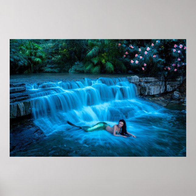 Affiche Sirène en cascade (Devant)