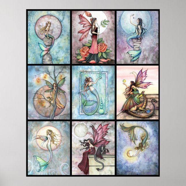 Affiche Sirène et Fée par Molly Harrison (Devant)