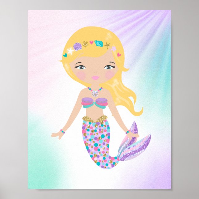 Affiche Sirène lunatique Pépinière pour enfants (Devant)