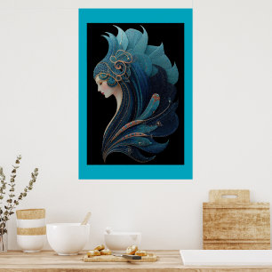 AFFICHE SIRÈNE NOIR #2