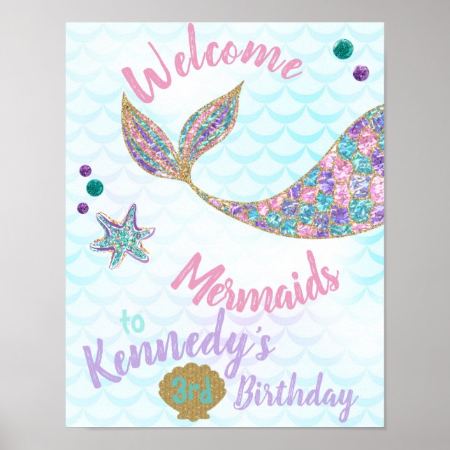 Affiche Sirènes de bienvenue, Symbole d'anniversaire de la (Devant)