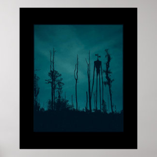 Affiche Sirenhead Tête Horreur Creepypasta