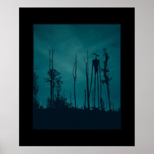 Affiche Sirenhead Tête Horreur Creepypasta