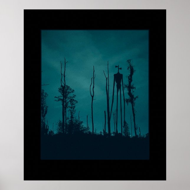 Affiche Sirenhead Tête Horreur Creepypasta (Devant)