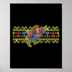 Affiche Sirin Mythologique Slave Paganisme Nordique Ancien