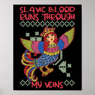 Affiche Sirin Mythologique Slave Paganisme Nordique Ancien