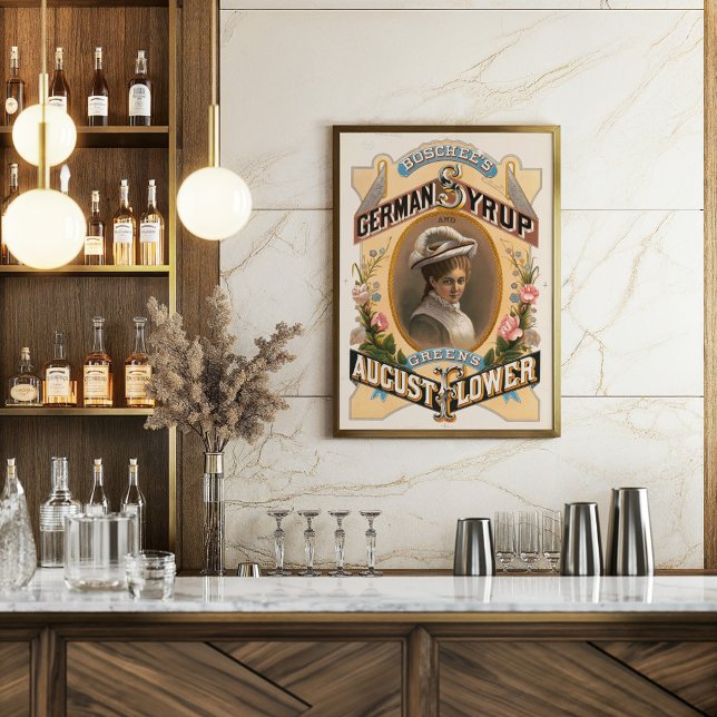 Affiche Sirop allemand de Boschee et fleurs d’août de Gree (Créateur téléchargé)