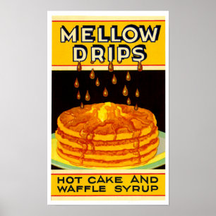 Affiche Sirop de marque Vintage Lyons-Magnus Mellow Drips