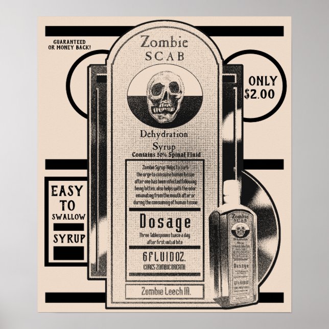 Affiche Sirop Zombie (Devant)