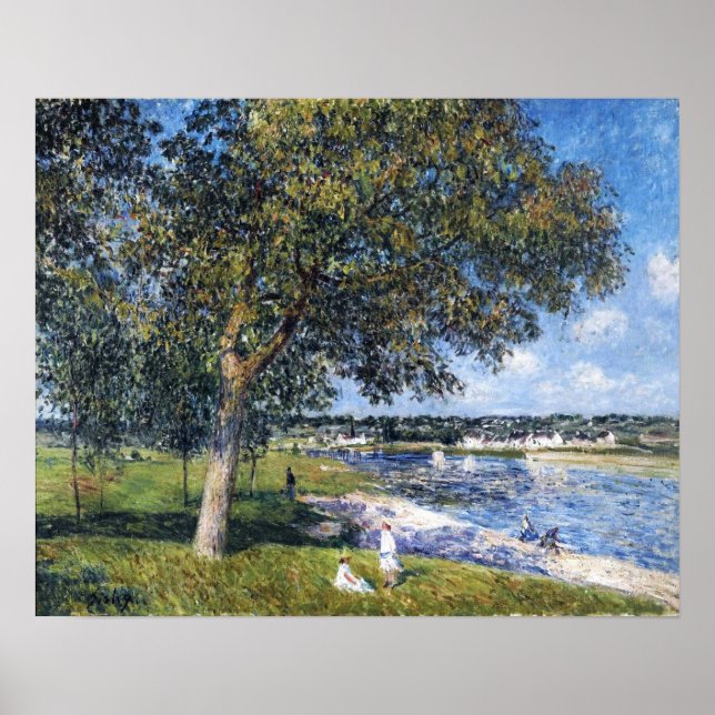 Affiche Sisley - Arbre À Noix Dans Un Champ De Thomery (Devant)