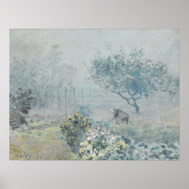 Affiche Sisley - Brouillard, Voisins (Devant)