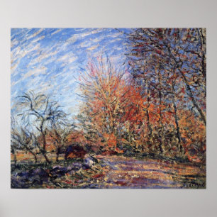 Affiche Sisley - La Périphérie De La Forêt De Fontaineblea
