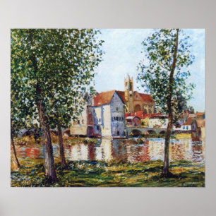 Affiche Sisley - Moret-Sur-Loing In Morning Sun 1888
