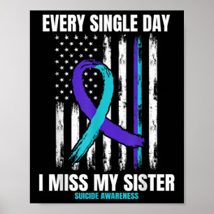 Affiche Sister Suicide Prévention Drapeau Américain