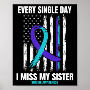Affiche Sister Suicide Prévention Drapeau Américain
