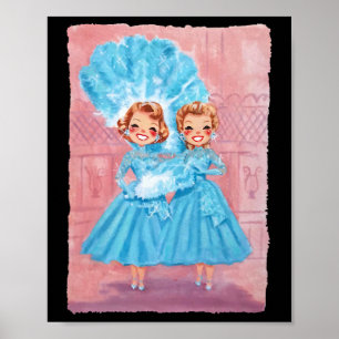 Affiche Sisters Film Noël Blanc 1954 Xmas Neige Pyjama
