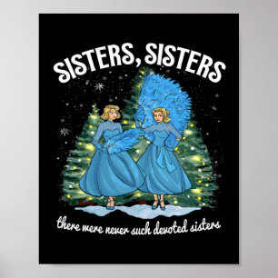 Affiche Sisters Film Noël Blanc 1954 Xmas Neige Vacances