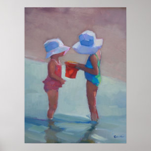 Affiche Sisters in Sun Hats 18"x24"Poster