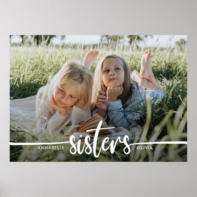 Affiche Sisters Script Photo moderne (Devant)
