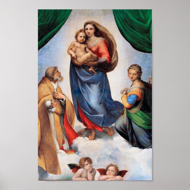 Affiche Sistine Madonna (Devant)