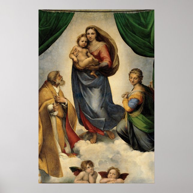 Affiche Sistine Madonna (Devant)