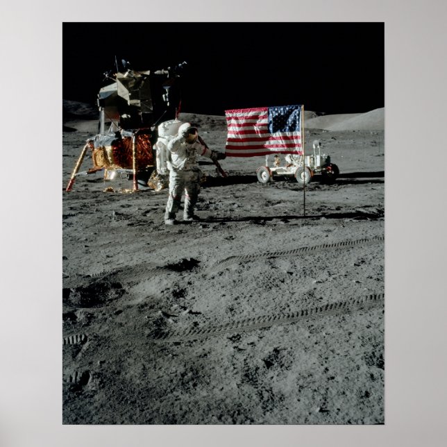 Affiche Site d'atterrissage d'Apollo 17 (Devant)