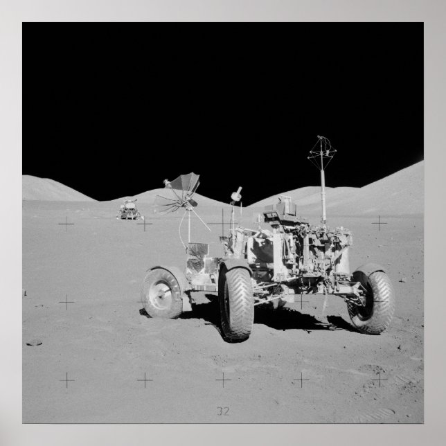 Affiche Site d'atterrissage d'Apollo 17 Taurus-Littrow (Devant)