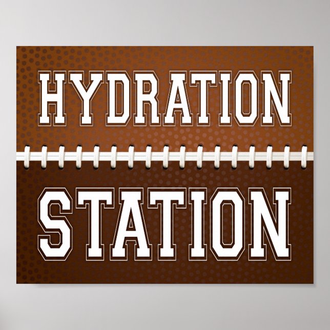 Affiche SITE D'HYDRATION DE Football Party (Devant)
