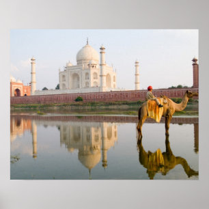 Affiche Site funéraire du temple mondialement célèbre Taj