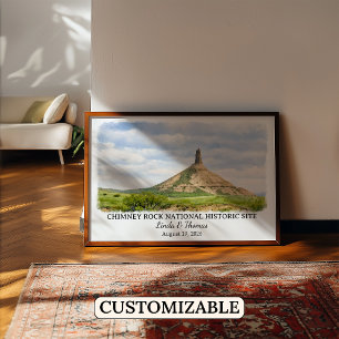 Affiche Site historique national de Chimney Rock Nebraska