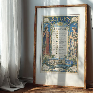 Affiche Sites Espagne Calendrier des événements