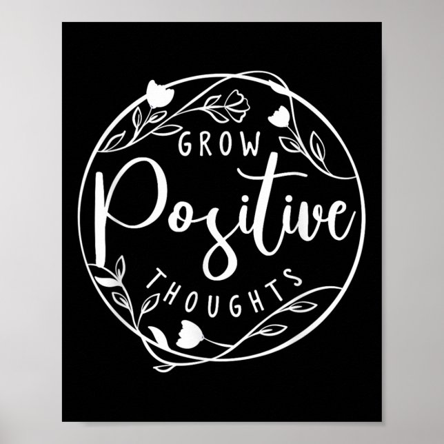 Affiche Sitive Affirmation And Sritual Or Grow Sitive Thou (Devant)