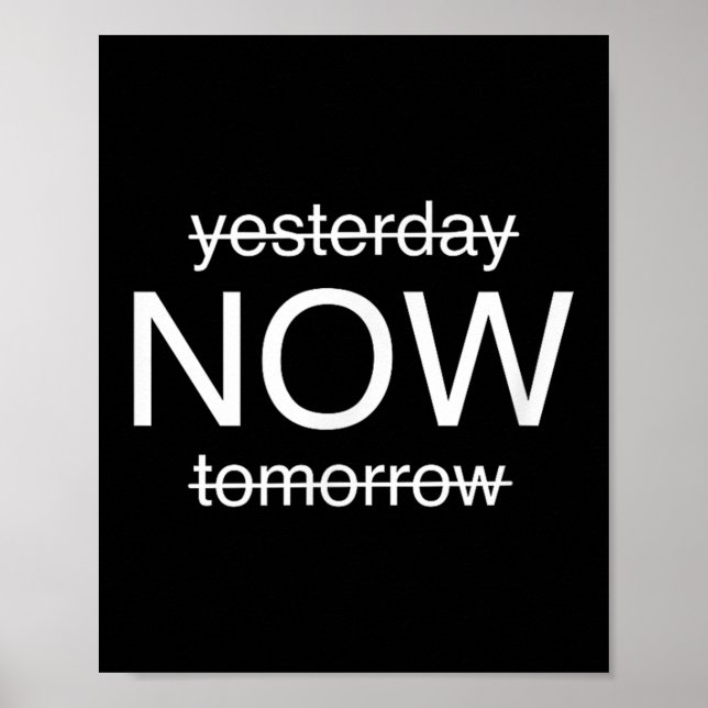 Affiche Sitive Mindset – Live In The Moment Motivational D (Devant)