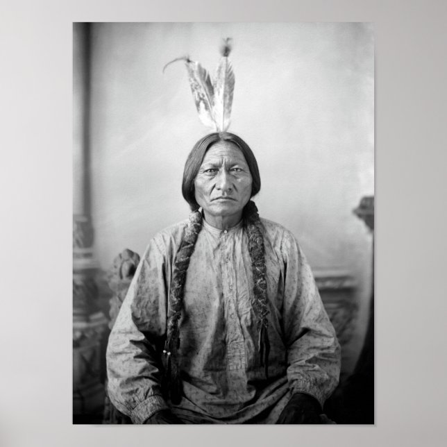 Affiche Sitting Bull Portrait - Vers 1883 (Devant)