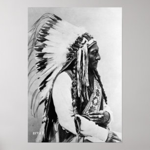 Affiche Sitting Bull, un Sioux de Hunkpapa