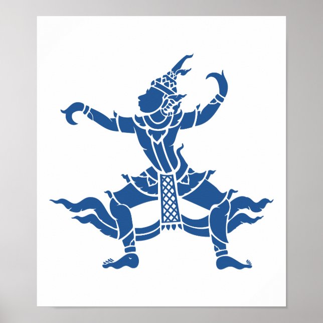 Affiche SIX Danseuse thaïlandaise ⚠ Thaïlande ⚠ (Devant)