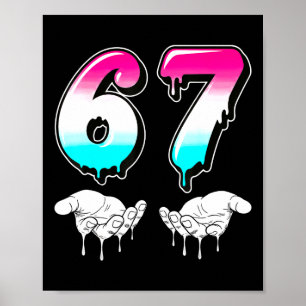 Affiche Six Sept Cool 6 7 Mème Slang Gen Alpha Costume Ma