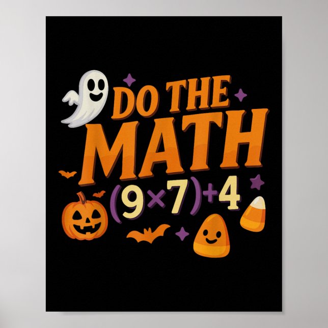 Affiche Six Seven 67 Mème Faites Le Calcul Halloween Alpha (Devant)