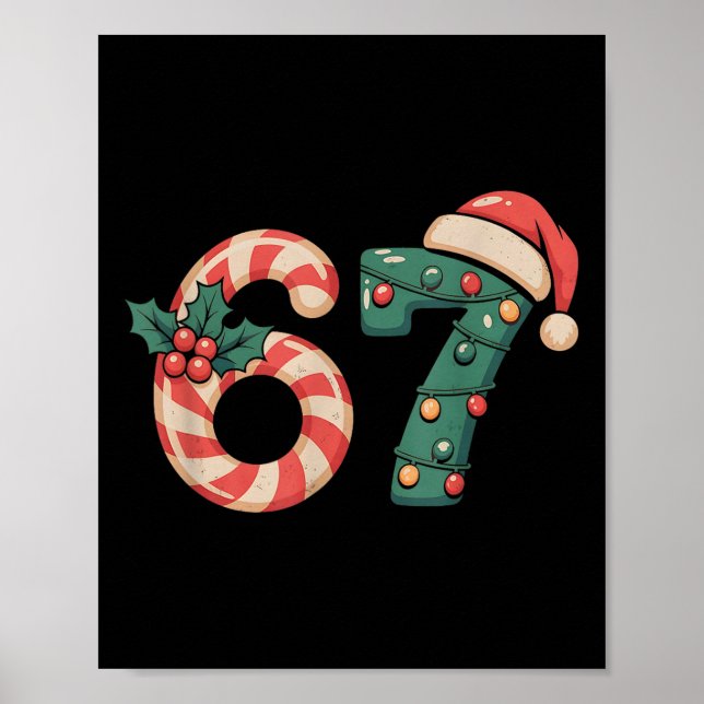 Affiche Six Seven 67 Mème Noël  (Devant)