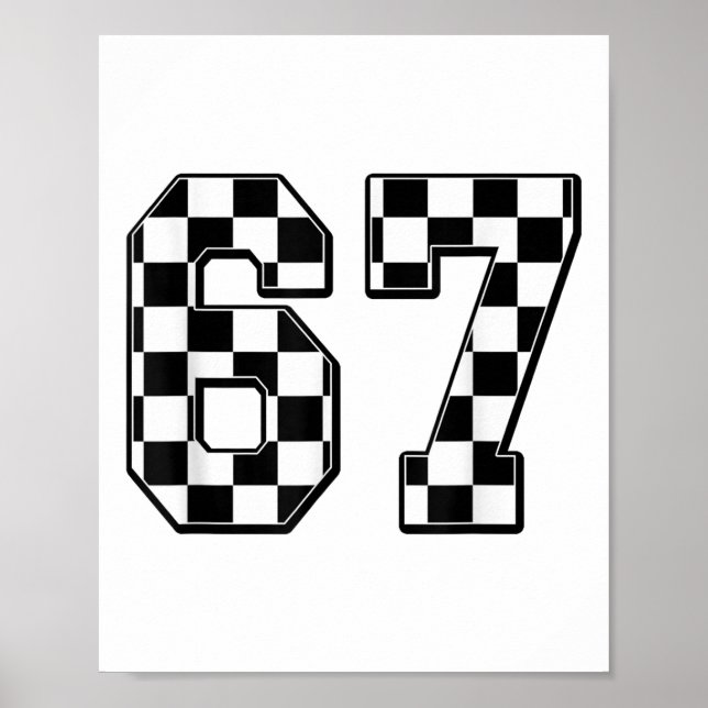 Affiche Six Seven 67 Mème Numéro 67  (Devant)