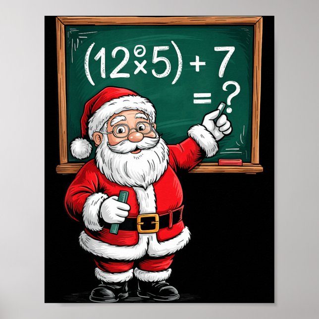 Affiche Six Seven 67 Meme Santa Math Teacher Christmas Men (Devant)