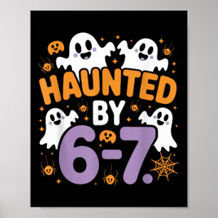 Affiche Six Seven 6 7 Hanté Mème 67 Main de Squelette Hall