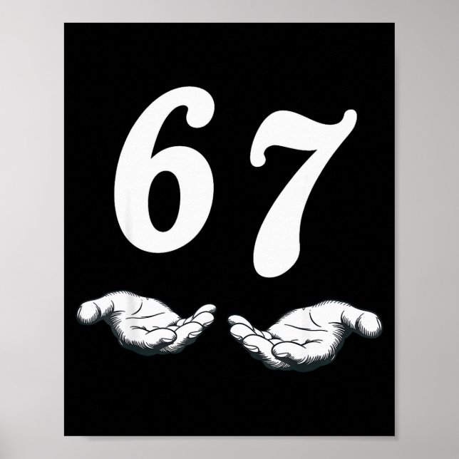 Affiche Six Seven 6 7 Mème  (Devant)