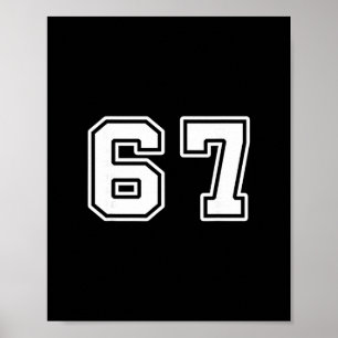 Affiche Six Seven 6 7 Mème 67
