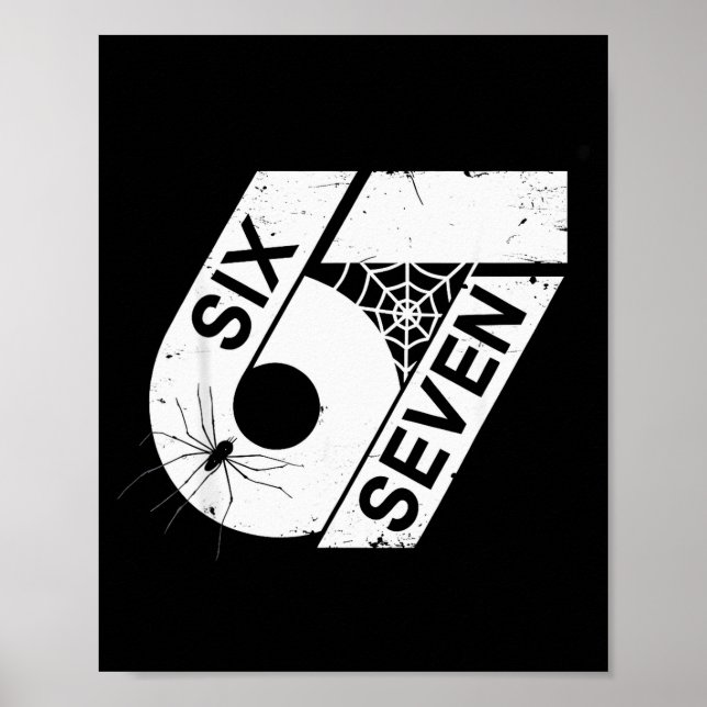 Affiche Six Seven 6 7 Mème 6 7 Costume d'Halloween  (Devant)