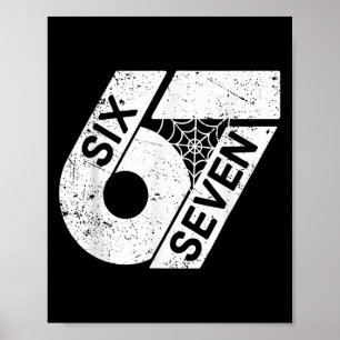 Affiche Six Seven 6 7 Mème 6 7 Costume d'Halloween